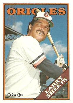 1988 O-Pee-Chee Baseball Cards 327     Larry Sheets
